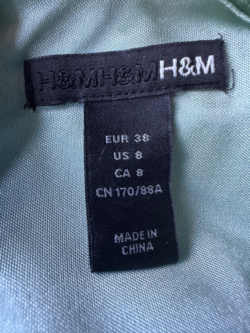 H&M Light Sage Ruffle Sleeve Mini Dress - Picture 3 of 4